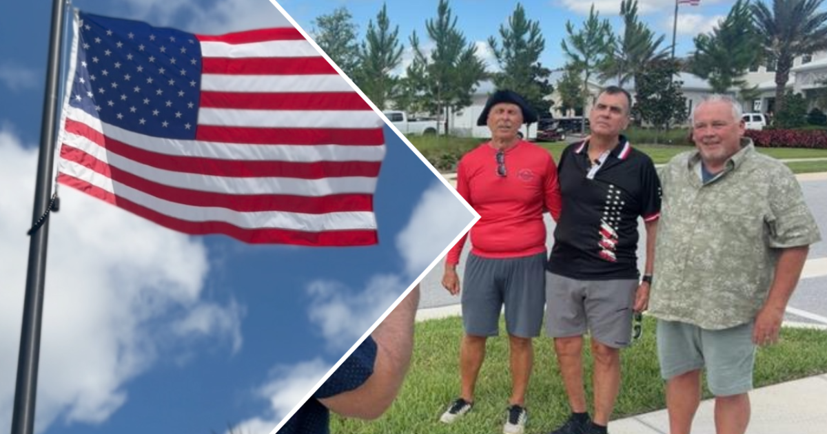 Veterans' persistence pays off as American Flag raised at Land O' Lakes clubhouse