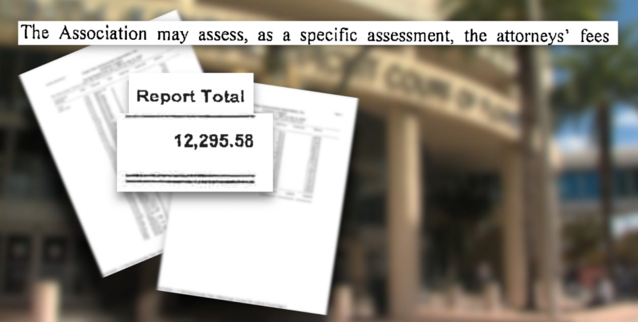 Green owes $12,295, most of which is for attorney's fees related to the court case