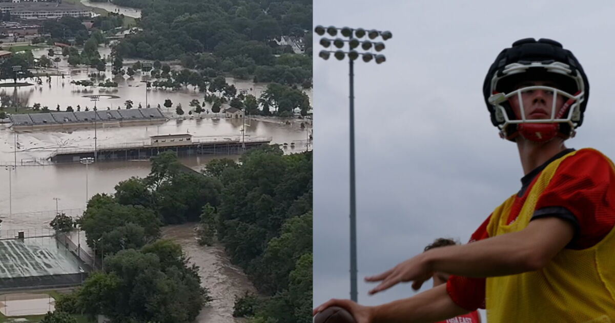 One year after a 1,000-year flood, football is back at Hart Park
