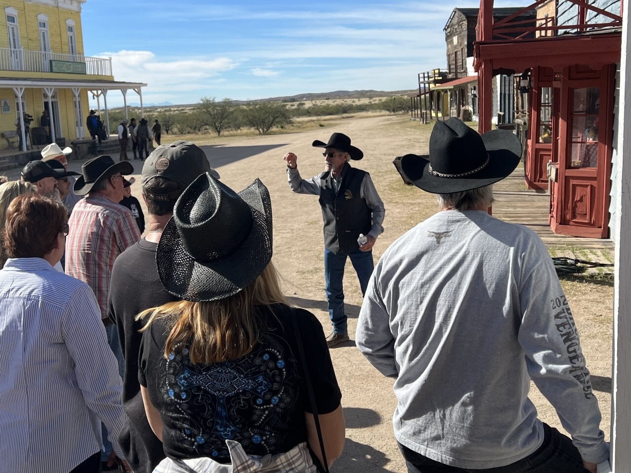 Forrie J. Smith at Mescal Movie Set