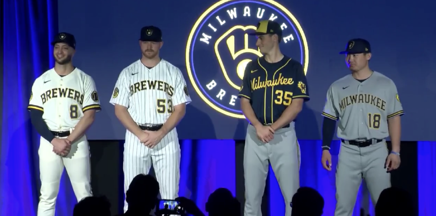 Milwaukee Brewers Return To Modernized Ball In Glove Logo