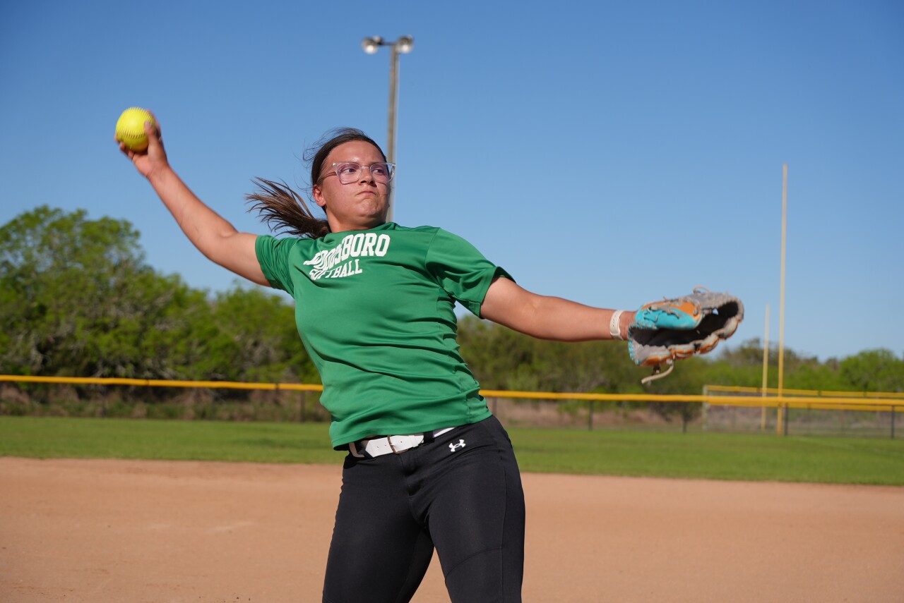 Woodsboro senior pitcher Sidney Castillo