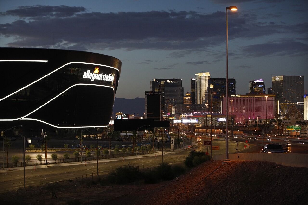 Allegiant Stadium in Las Vegas, July 2020