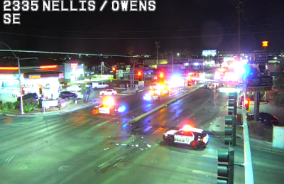 RTC: Crash closes intersection of Nellis Boulevard, Owens Avenue
