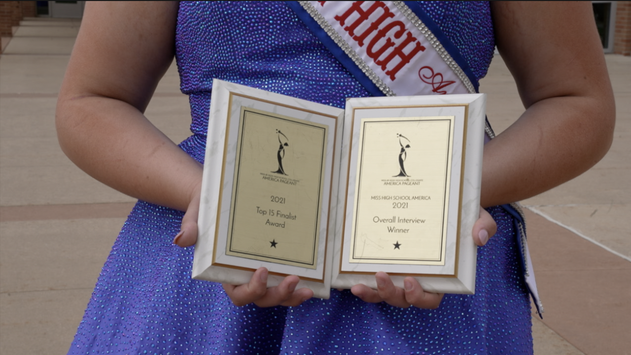 Melton's awards from Miss High School America