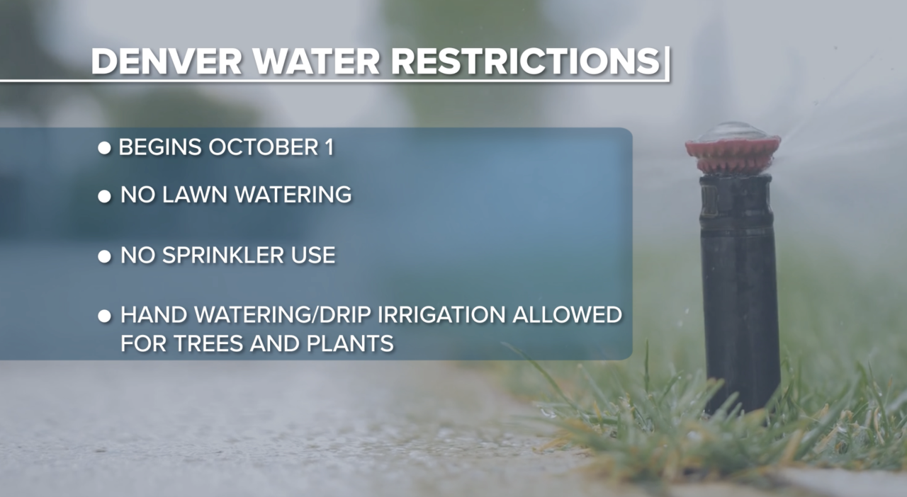 Denver Water's new restrictions