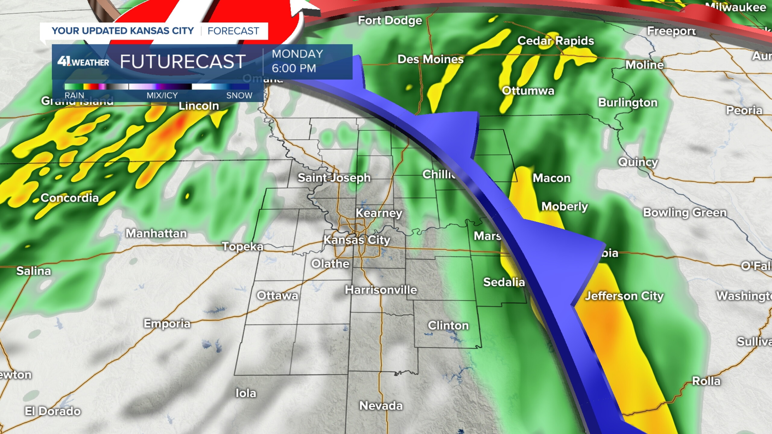 KSHB 41 Weather Blog | Rainy, windy and even some storms ahead