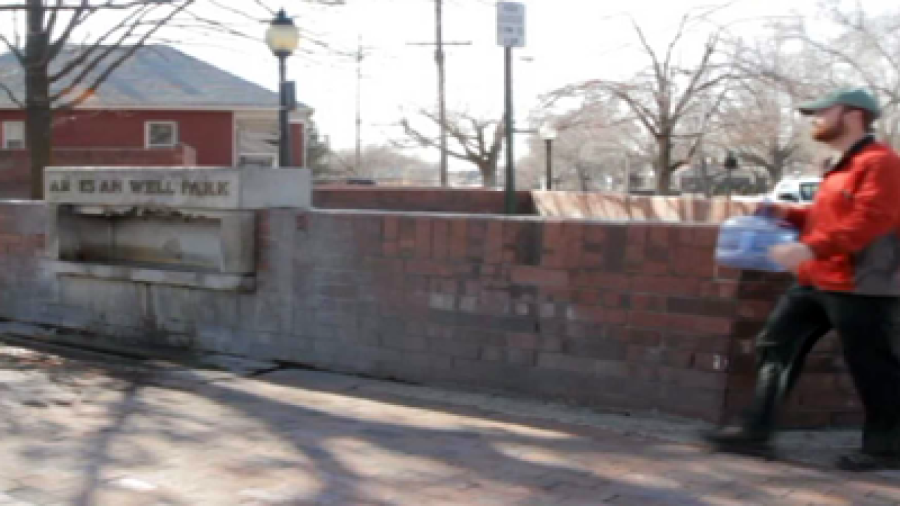 An urban artesian well in downtown Salt Lake City
