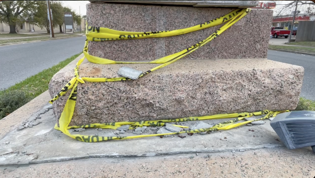 Historic makeover: Navasota approves more than $58k in repairs for city's oldest monument after December damage from vehicle collision