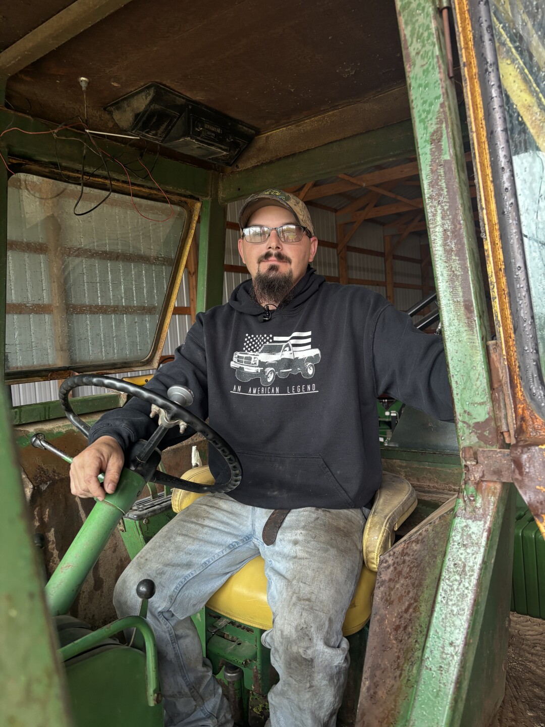 Dave Blodgett is a Mayville farmer and John Deere collector