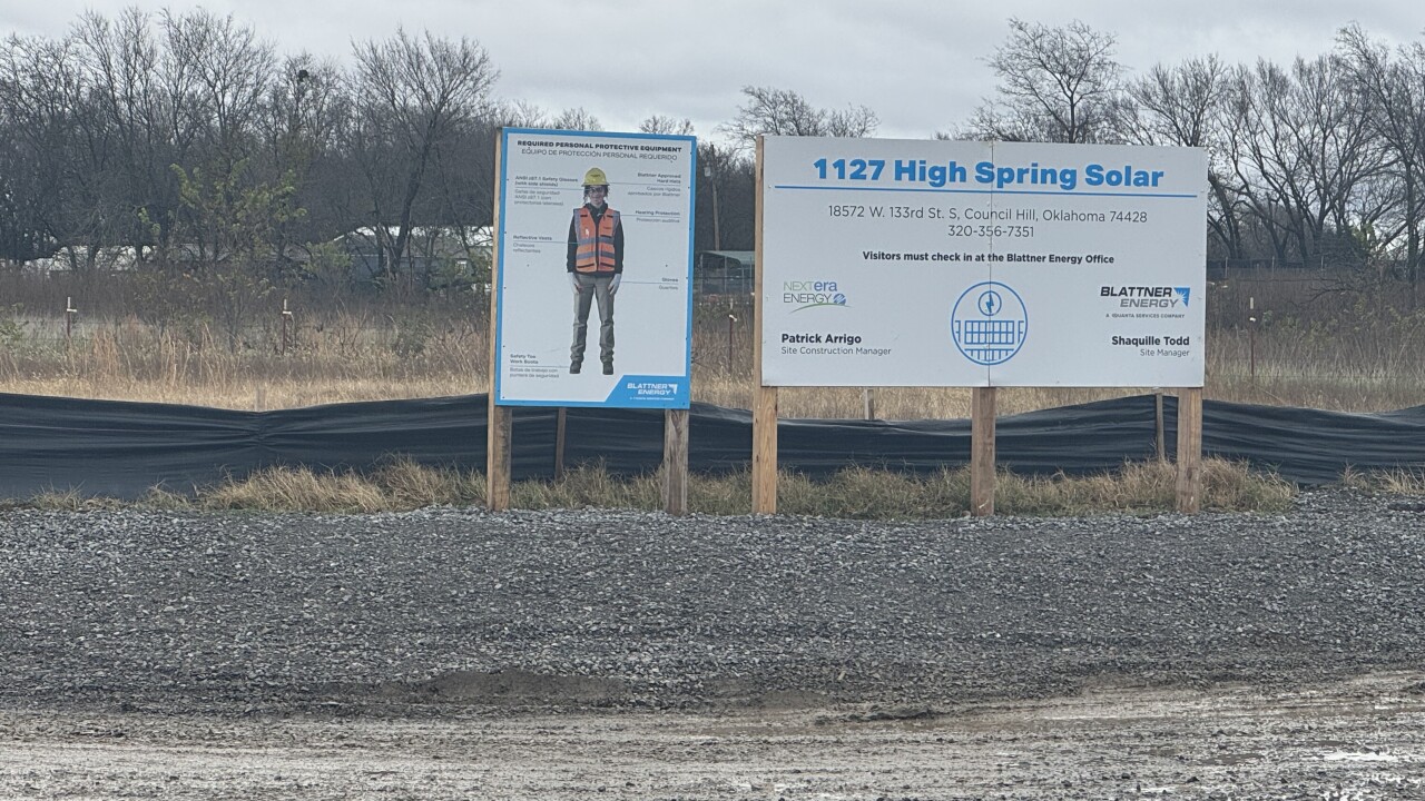 Solar project in Council Hill 