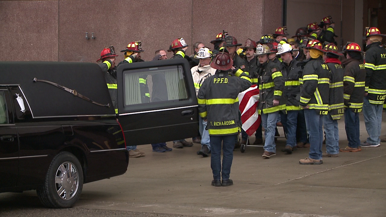 Lt. Quillen Procession from hospital to funeral home