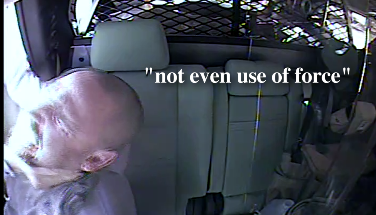 Sheriff Jared Rigby determined Chief Dave Booth's actions depicted in this body camera video are "not even use of force."