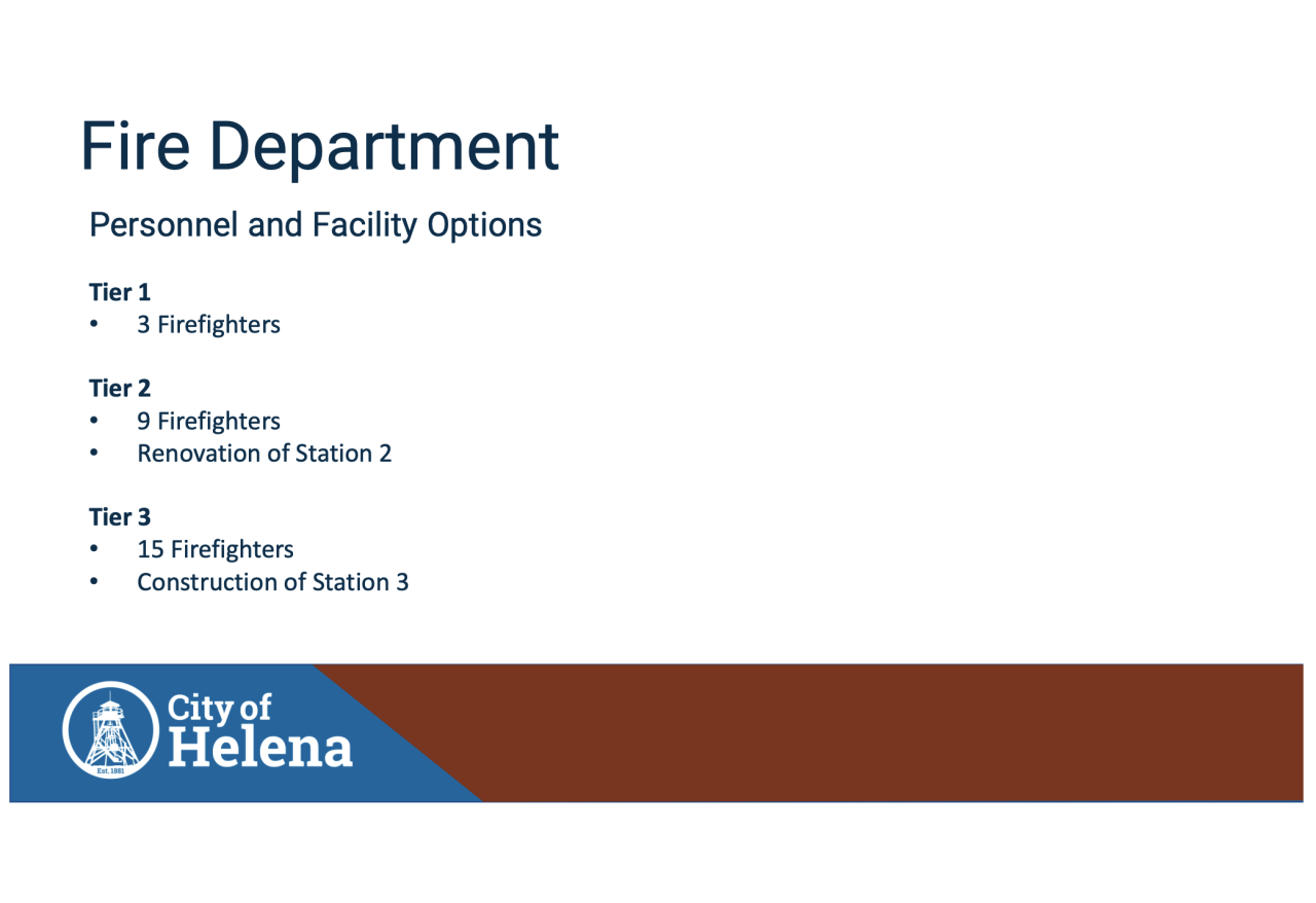 Fire Department Tiers