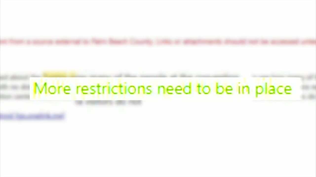 'More restrictions need to be in place' email to county after Turning Point USA conference, Dec. 22, 2020