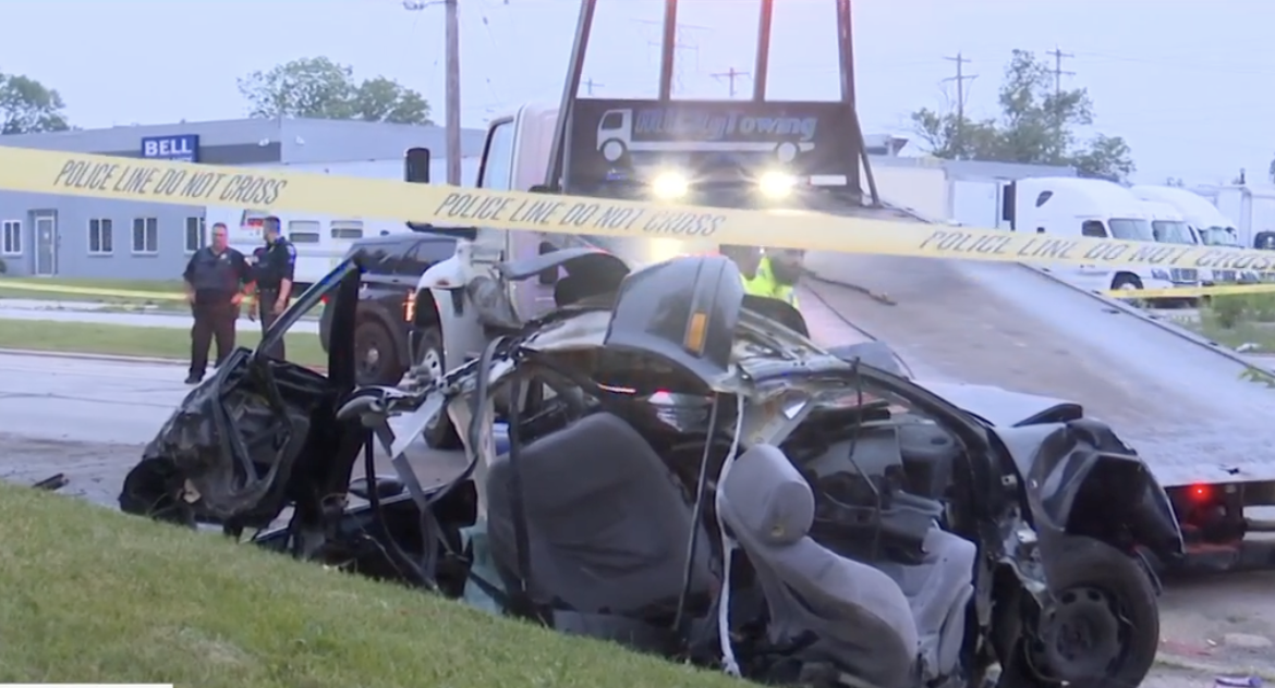 Crash near 56th & Mill