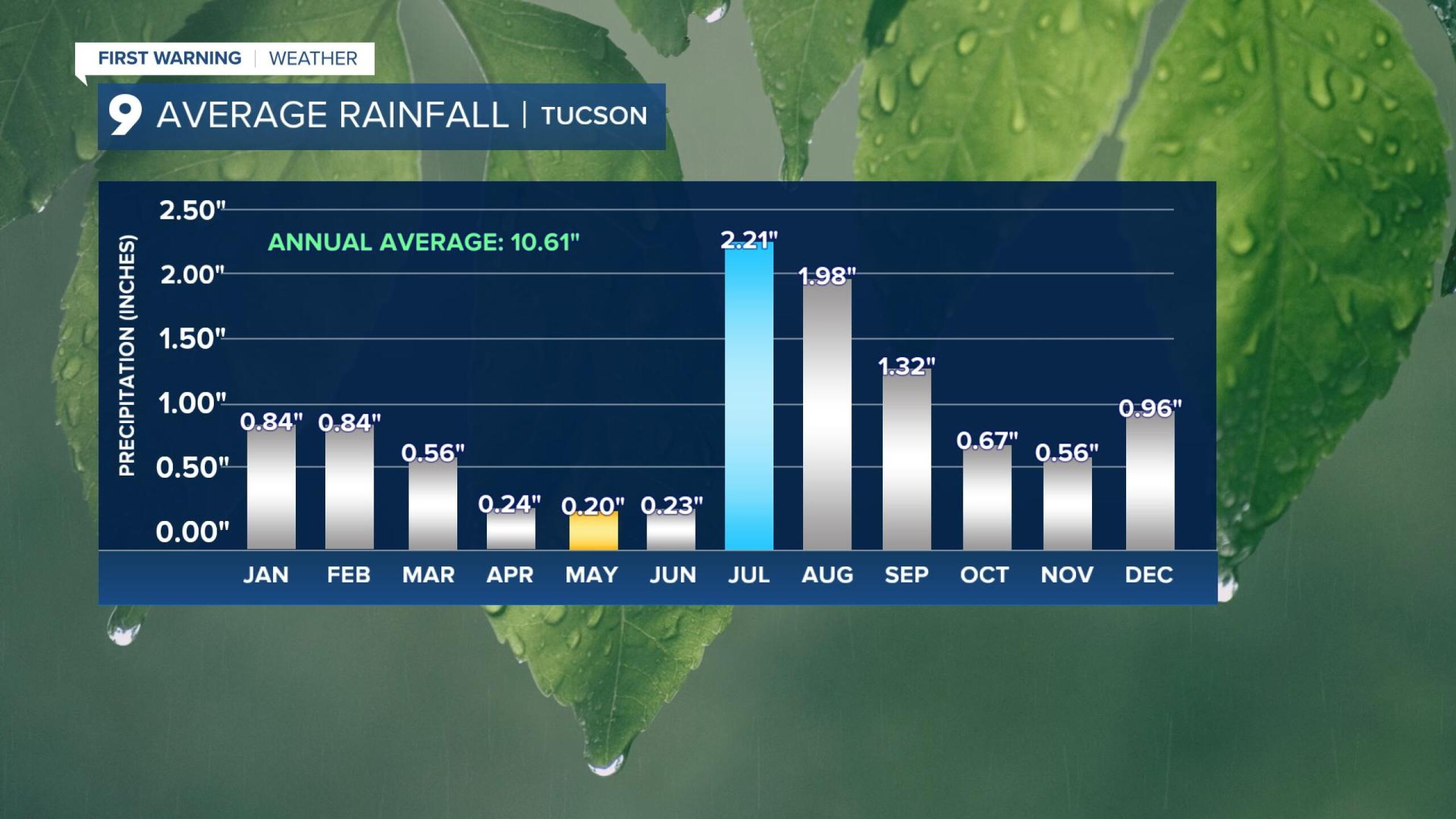 Southern Arizona weather throughout the year