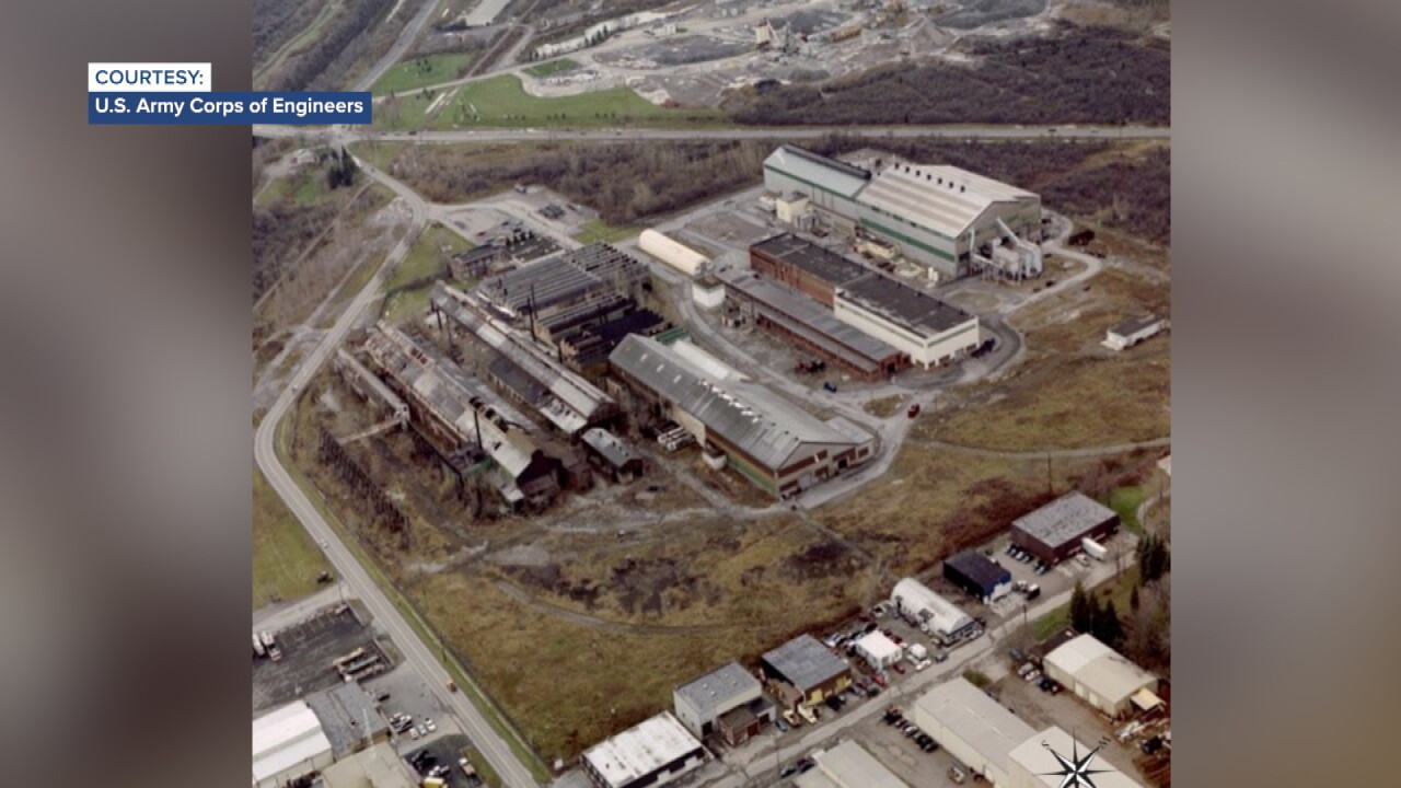 former Simonds Steel mill in Lockport