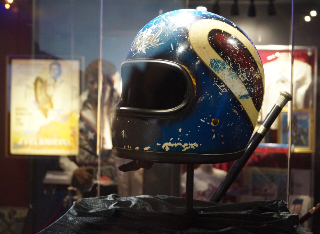 Evel Knievel Caesars helmet
