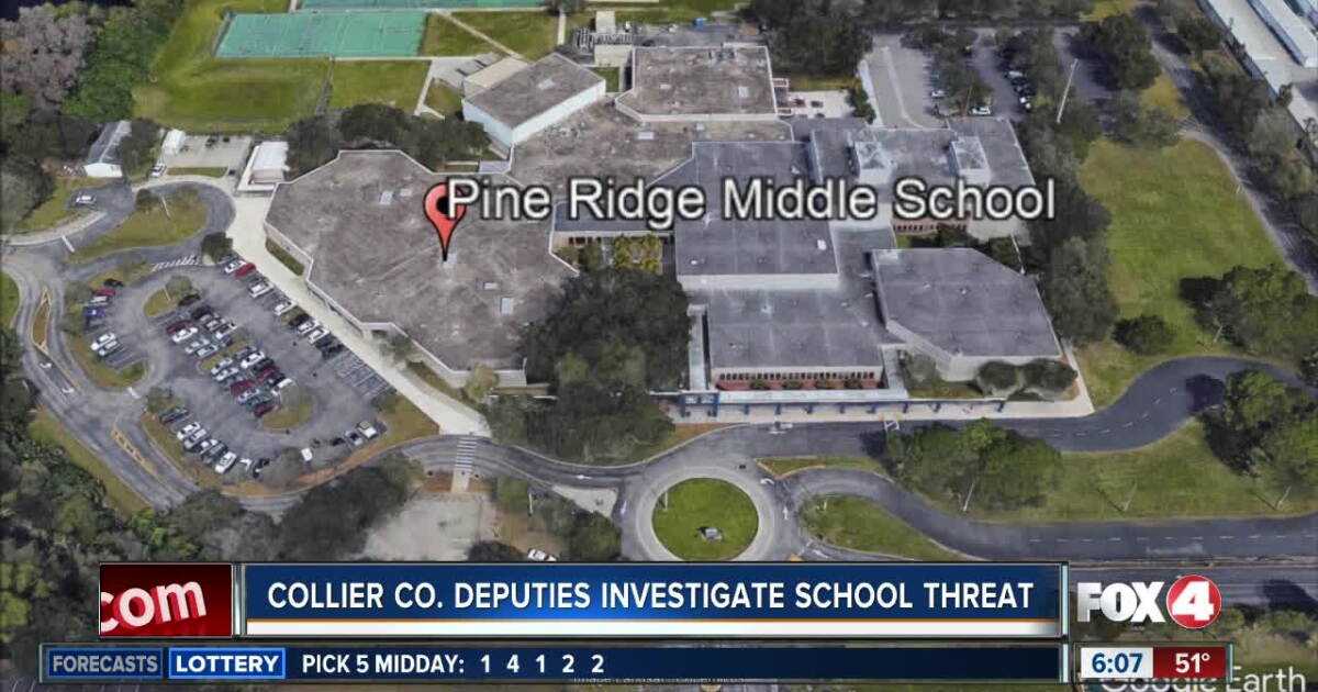 Collier deputies investigate school threat at Pine Ridge Middle School