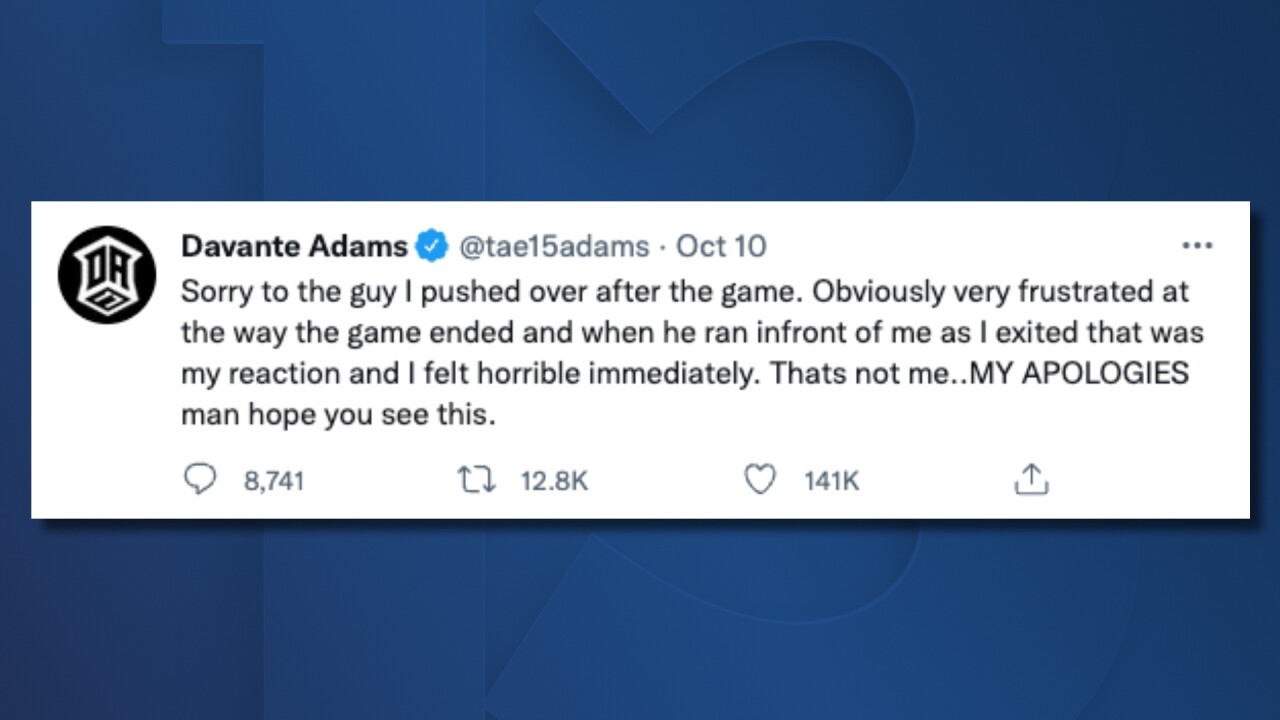 Davante Adams apology tweet