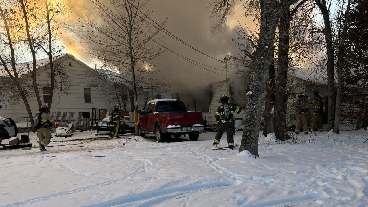 Structure fire in Great Falls (December 8, 2022)