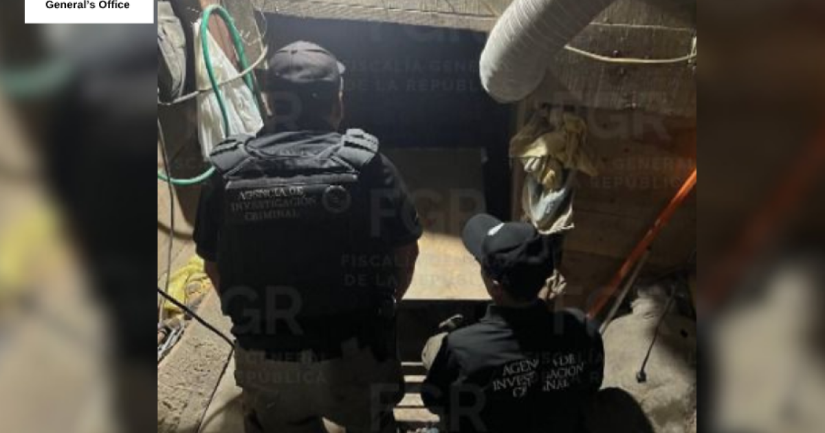 Mexican authorities uncover a cross-border tunnel in Tijuana