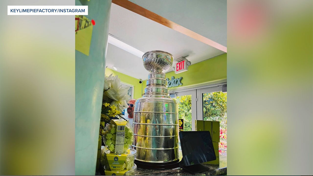 Stanley Cup at Blond Giraffe Key Lime Pie Factory