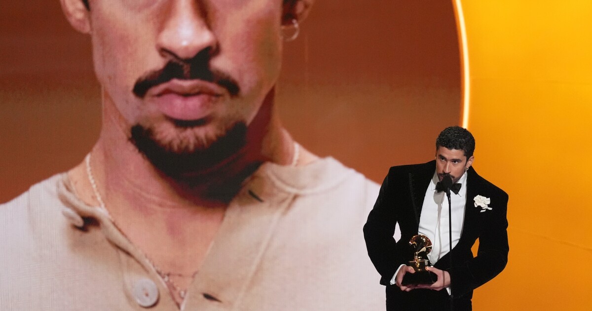 Bad Bunny wins album of the year at the 2026 Grammy Awards, a first for a Spanish-language album