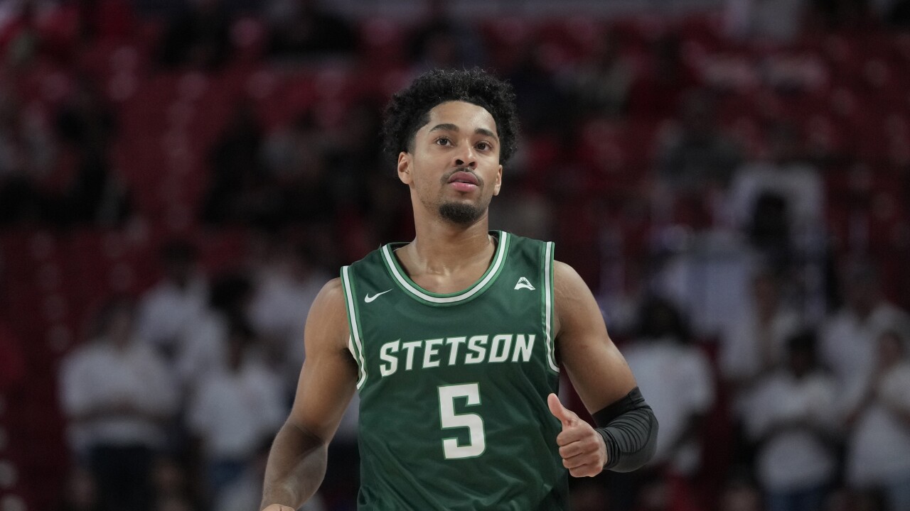 Stetson Hatters guard Jalen Blackmon, Nov. 13, 2023