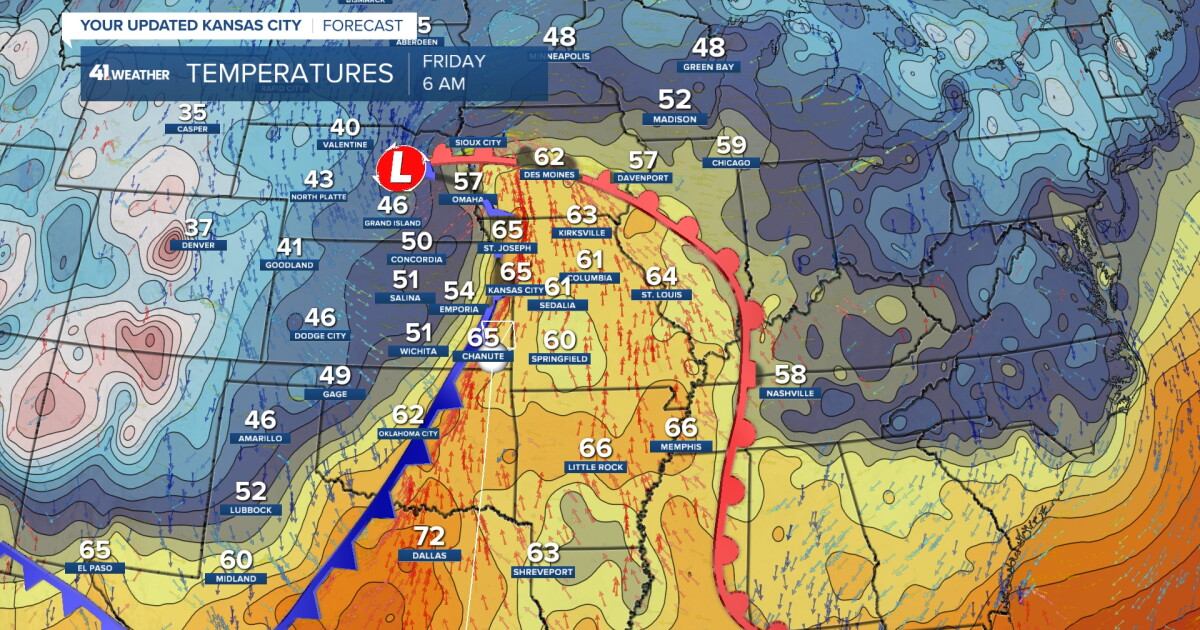 KSHB 41 Weather Blog | Friday cold front brings fall feeling to Kansas City