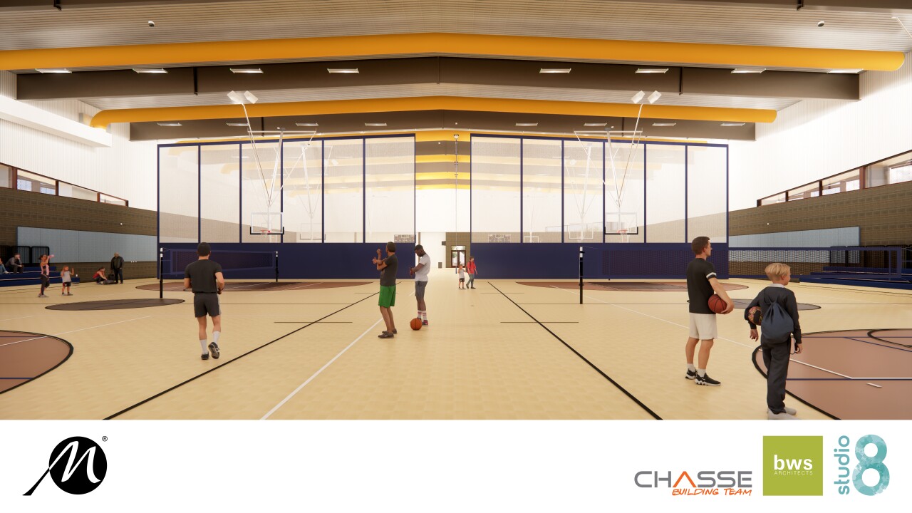 Gym interior rendering | The Fieldhouse at Copper Sky in Maricopa City