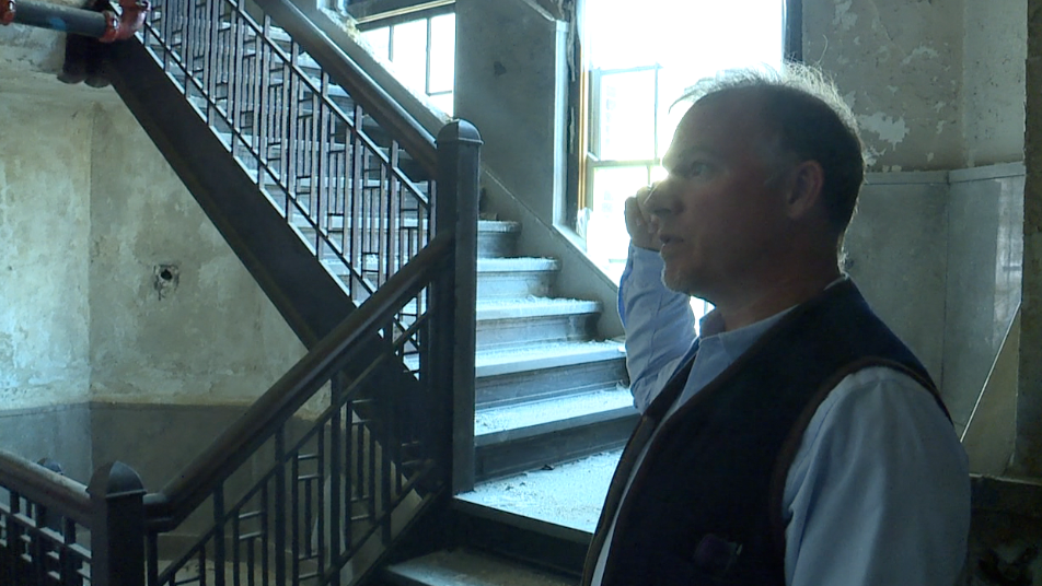 Chris Frutkin inside the Emery