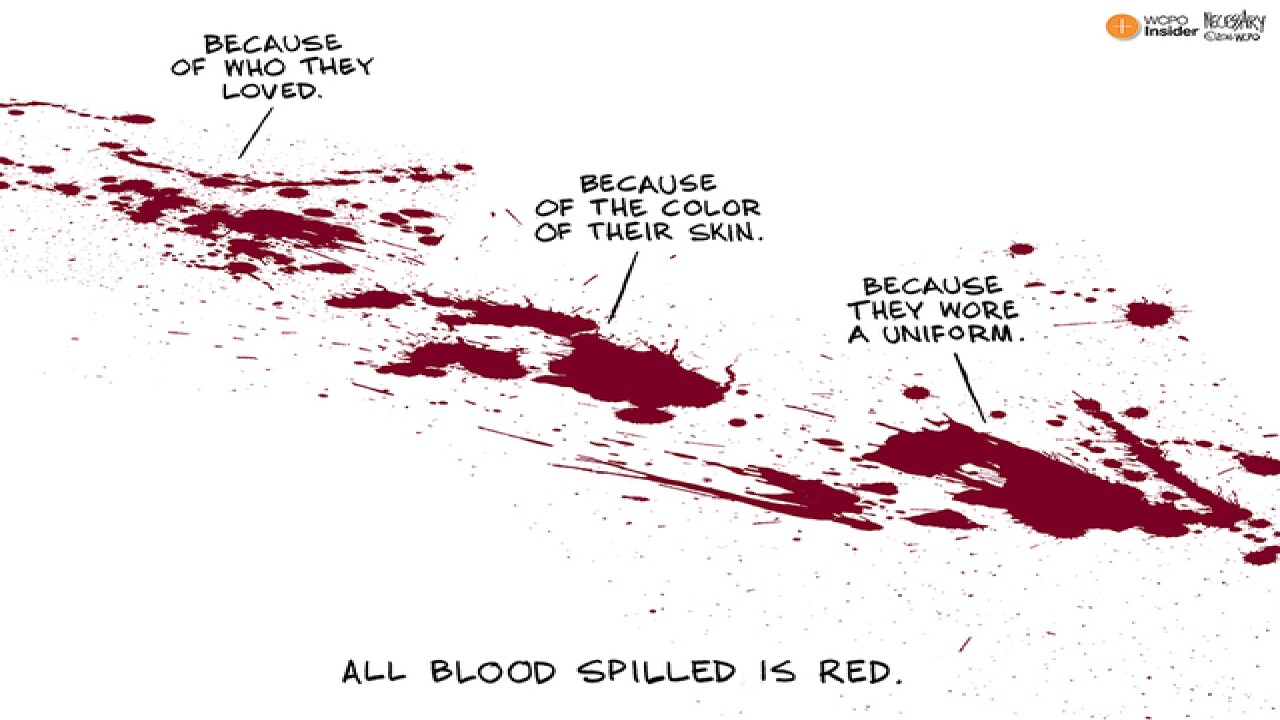 CARTOON: All blood spilled is red