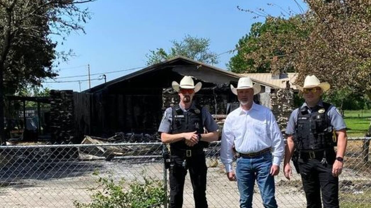 Muskogee County deputies save woman from house fire