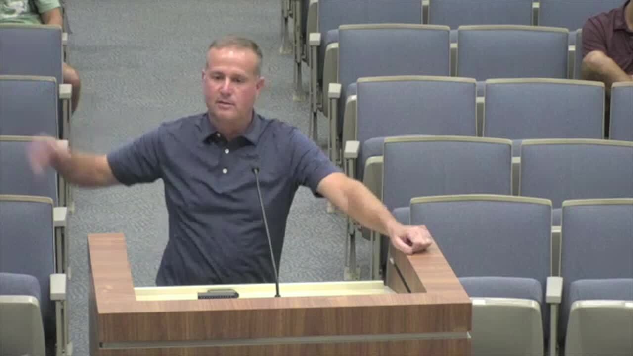 Joshua Smith, who said he owns a business in Jupiter, said "the employees have to live somewhere." Sept. 20, 2023