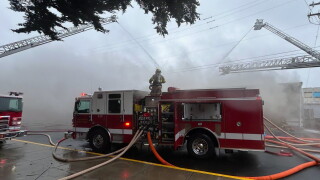 CORRECTION Oregon Fire Evacuation