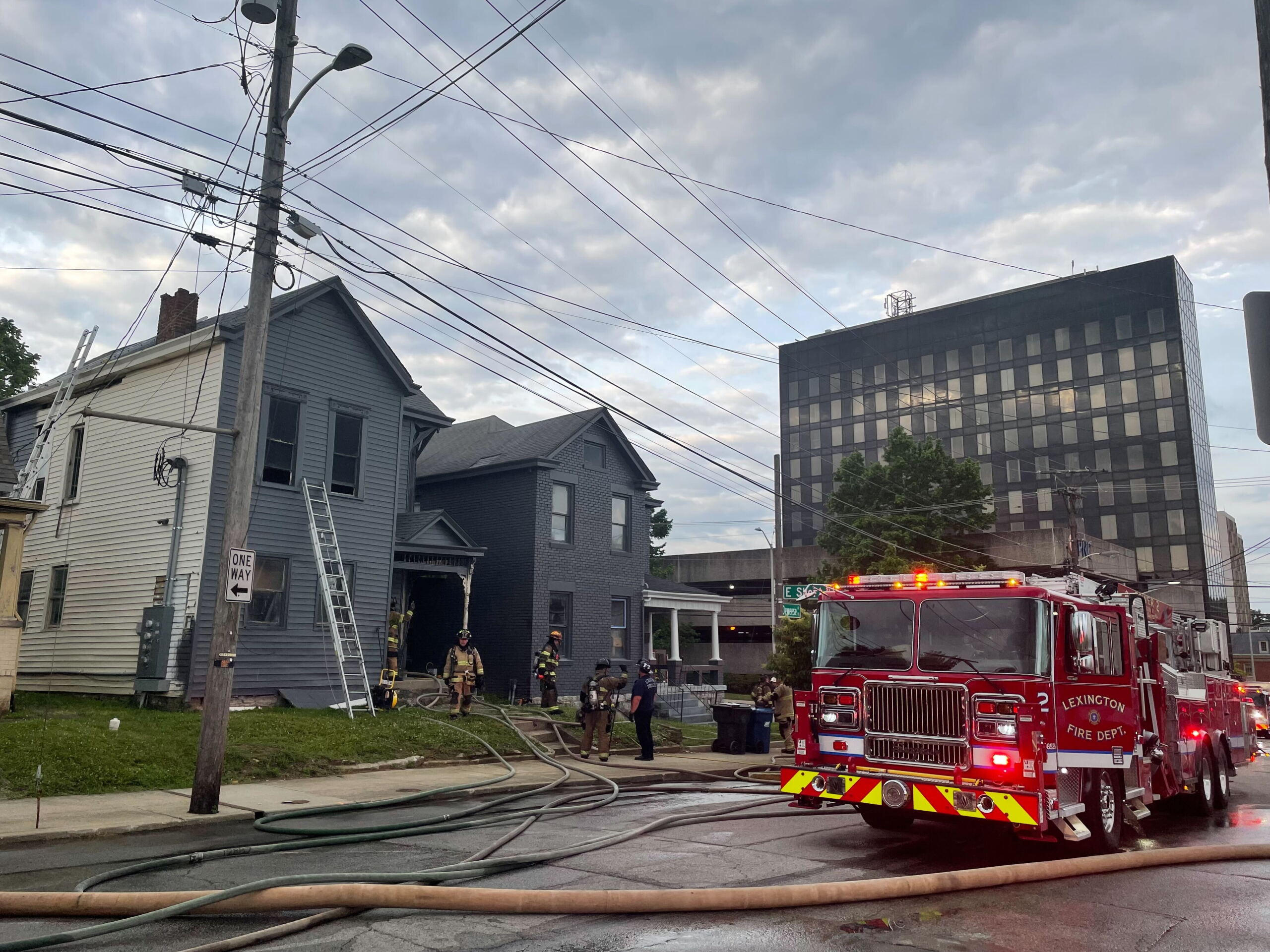 Crews respond to structure fires in Lexington