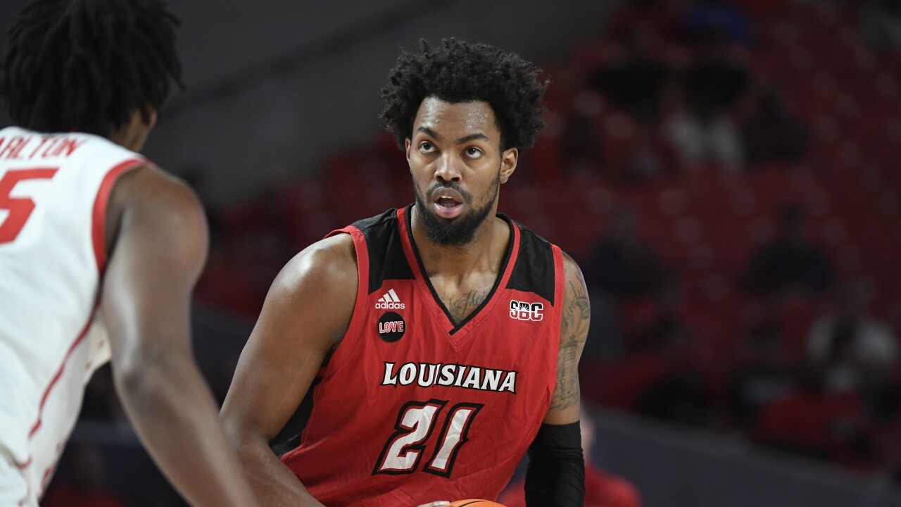 Brown Scores Career High To Lead Louisiana Men s Basketball Into Sun brown-scores-career-high-to-lead-louisiana-men-s-basketball-into-sun