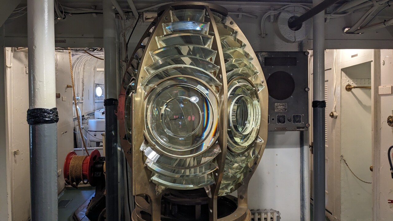 Lightship Portsmouth Fresnel Lens