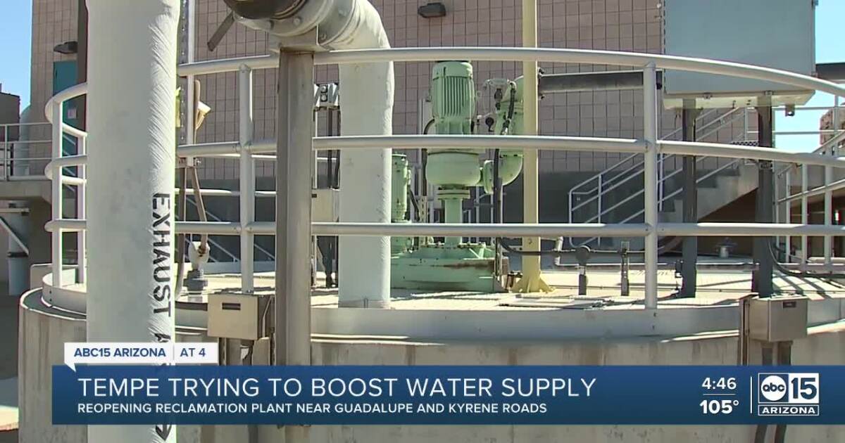 Tempe to reopen water reclamation facility after 10+ year dormancy