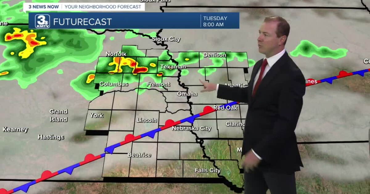 Small chances at rain early Tuesday, more hot weather ahead