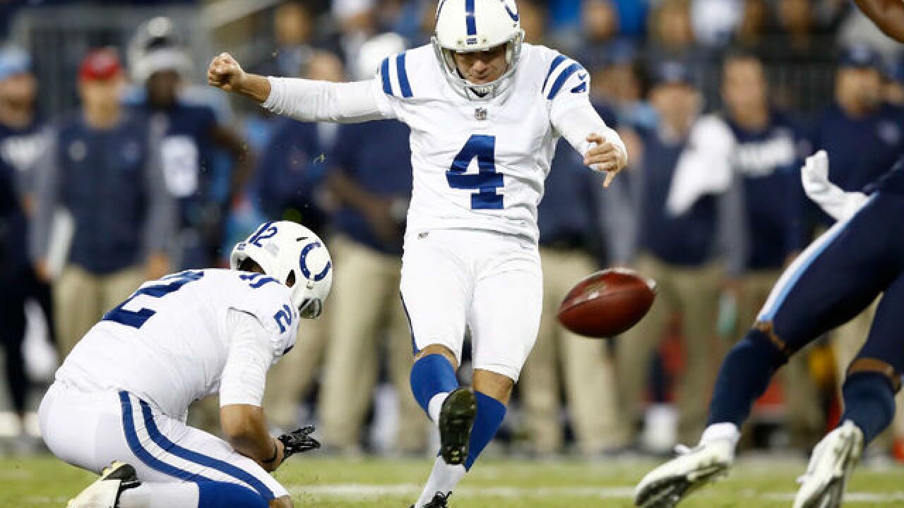 Colts kicker sets record for most points scored in NFL history