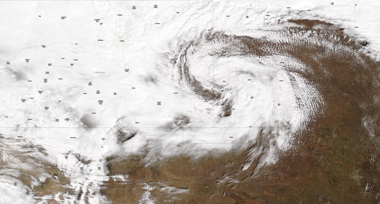 Bomb Cyclone Visible Satellite