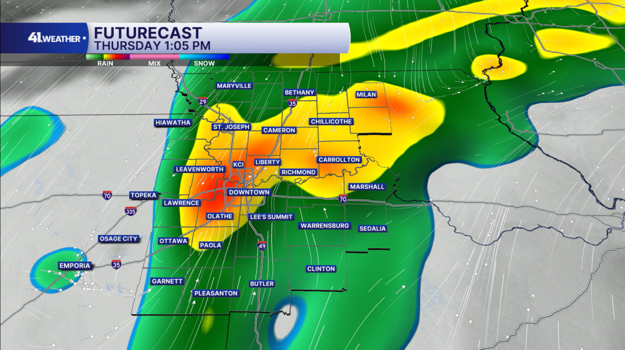 Thursday Showers and Storms