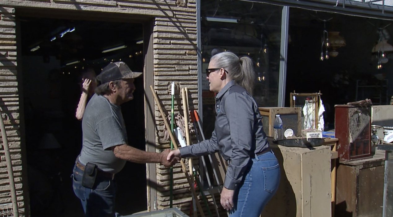 Hobbs tours Globe flood damage 10-4-25