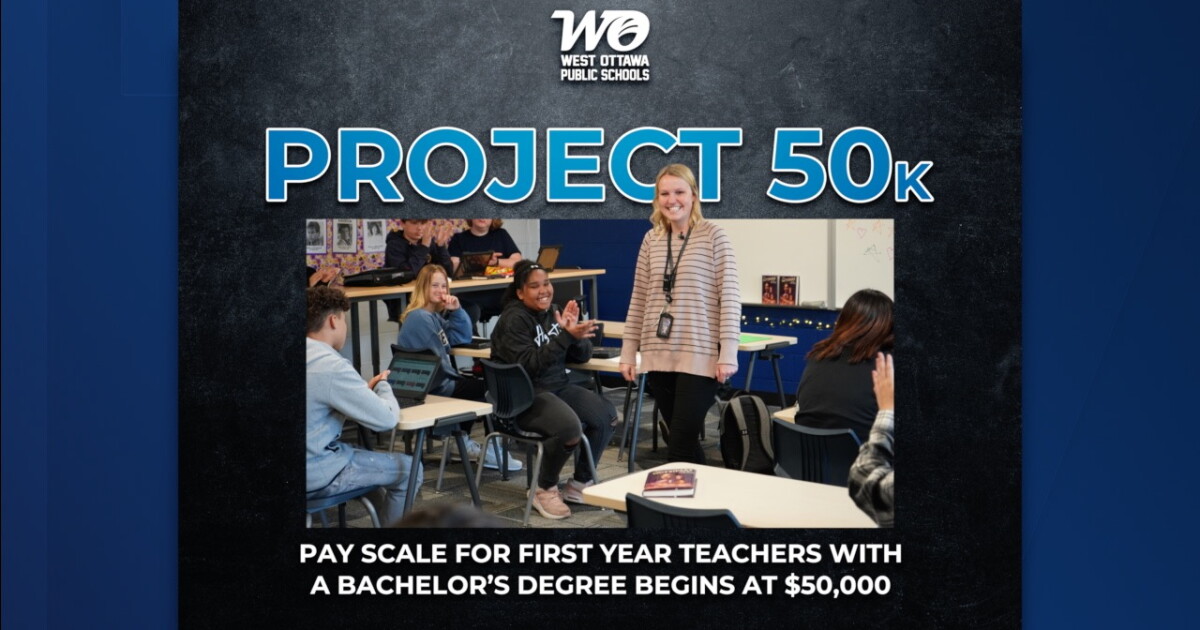 West Ottawa Public Schools to offer 50K salary to new teachers