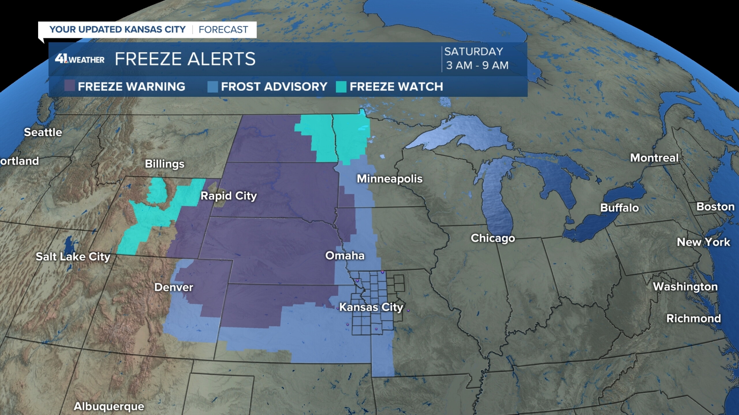 Frost advisory issued for parts of Kansas City area Saturday morning