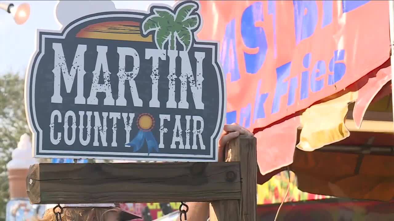 Martin County Fair sign in 2023