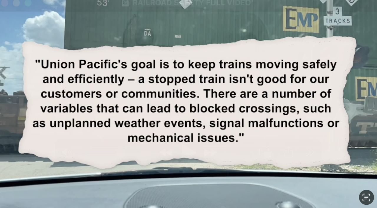 Robertson County residents express frustration over train delays at railroad crossings